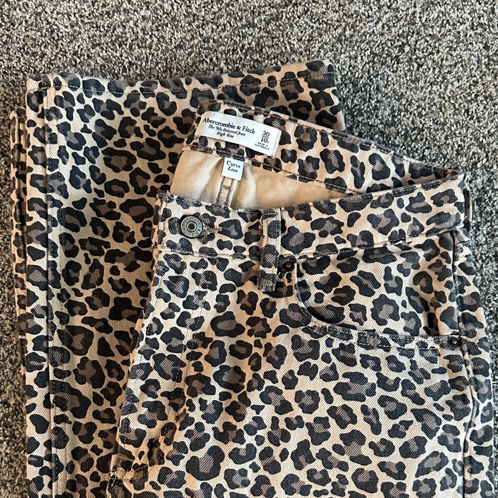 Abercrombie & Fitch Animal Print Pants